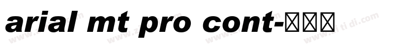 arial mt pro cont字体转换